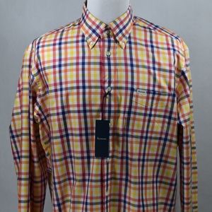Faconnable Mens Classique Multi-Checked XL LSS